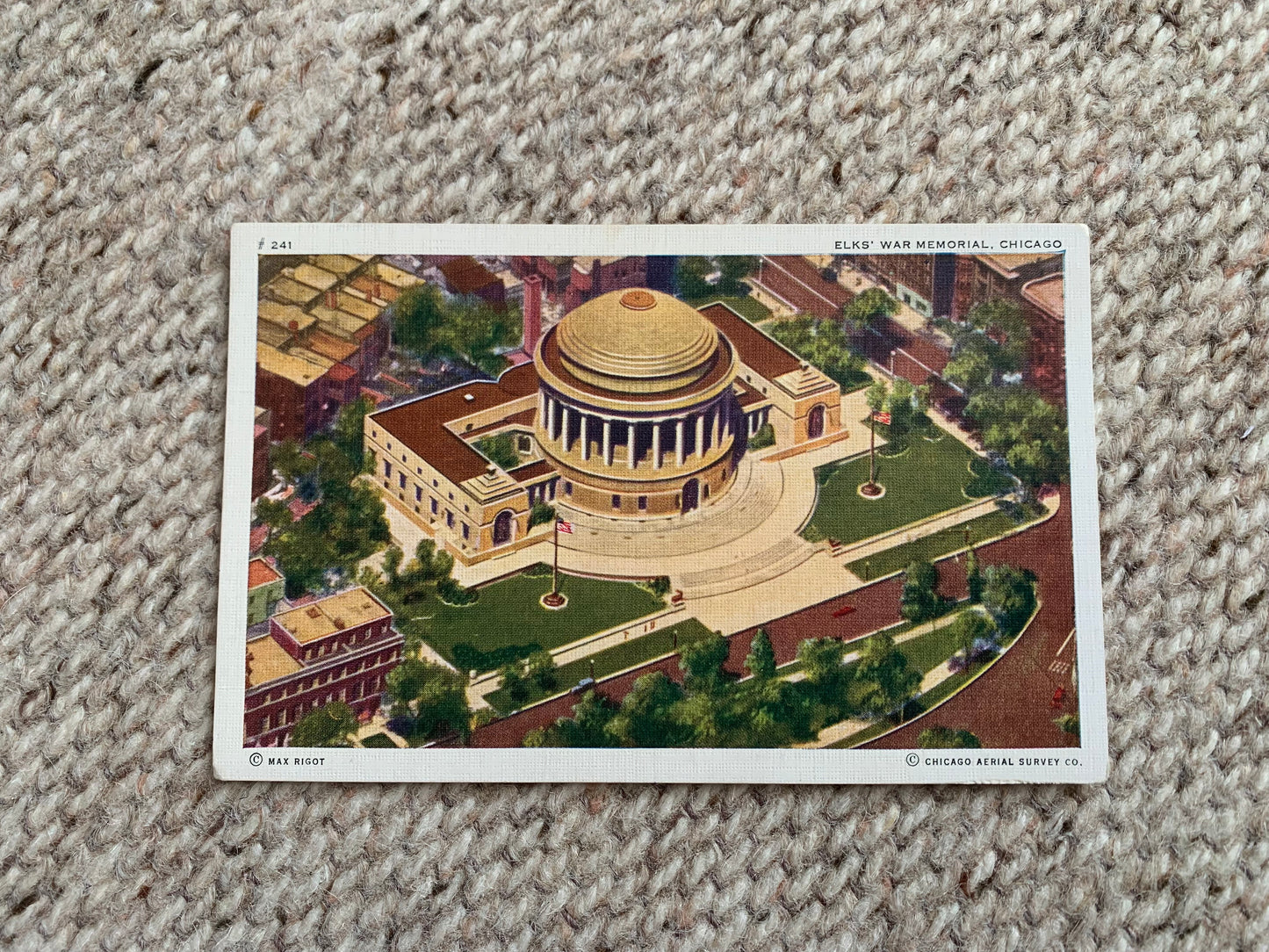 Old postcard - Antique postcard - USA - Elks National War Memorial - Chicago - Carte Postale - Early 1900's - Unused