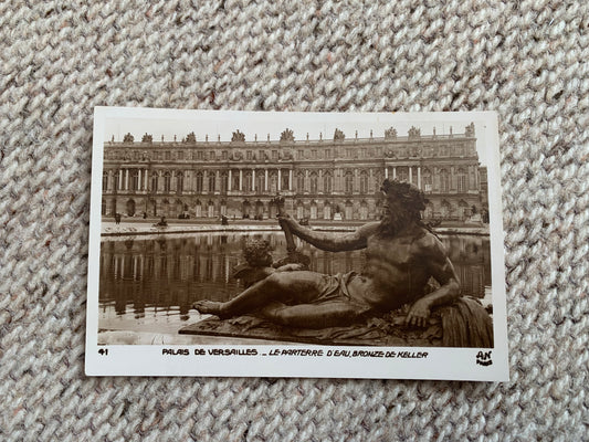 Old postcard - Antique postcard - FRANCE - PALACE OF VERSAILLES - Neptune fountain - Carte Postale - Early 1900's - Unused