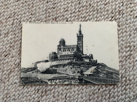 Old postcard - Antique postcard - FRANCE - Marseille Basilique de Notre-Dame de la Garde - Carte Postale - Early 1900's - Unused