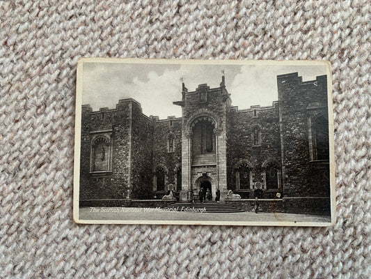 Old postcard - Antique postcard - Scottish National War Memorial - Edinburgh - Scotland - Carte Postale - Early 1900's - Unused