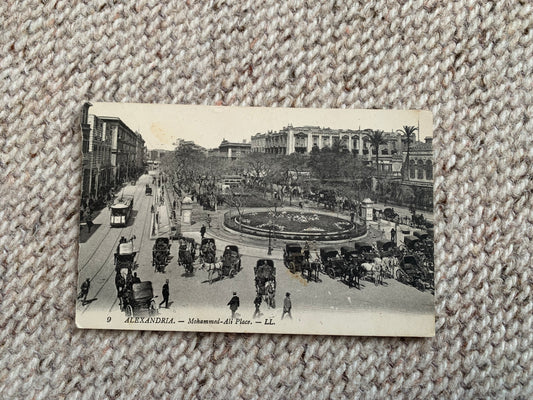 Old postcard - Antique postcard - EGYPT - AFRICA - ALEXANDRIA - Mohamed-Ali Place - Carte Postale - Early 1900's - Unused