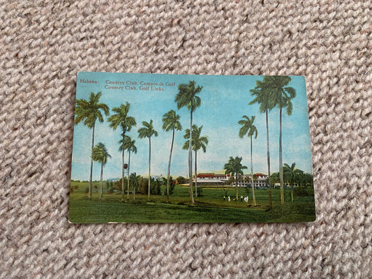 Old postcard - Antique postcard - Havana - Country Club - Golf Courses - Cuba - Carte Postale - Early 1900's - Unused
