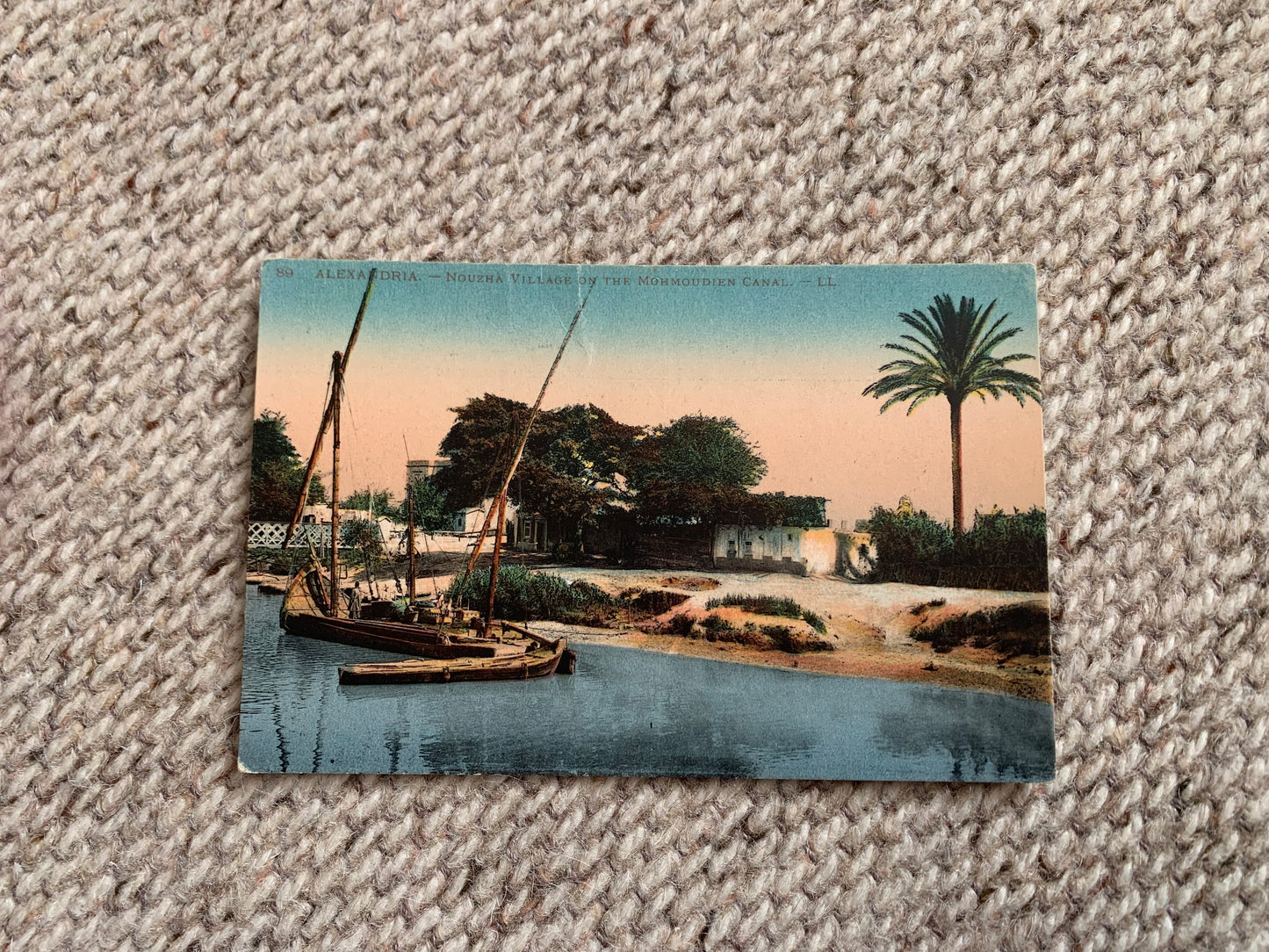 Old postcard - Antique postcard - EGYPT - AFRICA - Alexandria - Mahmoudieh Canal - Carte Postale - Early 1900's - Unused