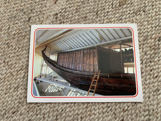 Egypt Africa postcard - PYRAMIDS-SOLAR BOATS - 2000's - unused