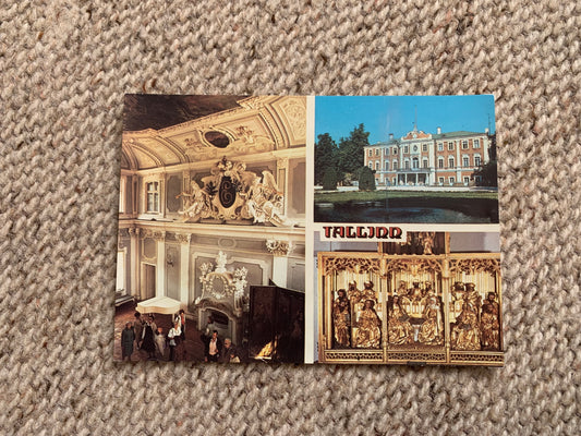 Soviet Estonia view card - Tallinn views - Kadriorg Palace - Intourist - Printed in USSR - 1986 - Unused