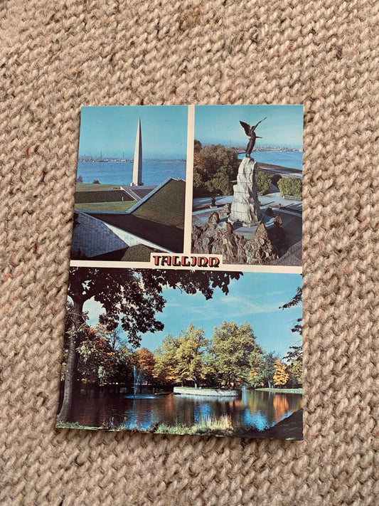 Soviet Estonia view card - Tallinn views - Intourist - Printed in USSR - 1986 - Unused