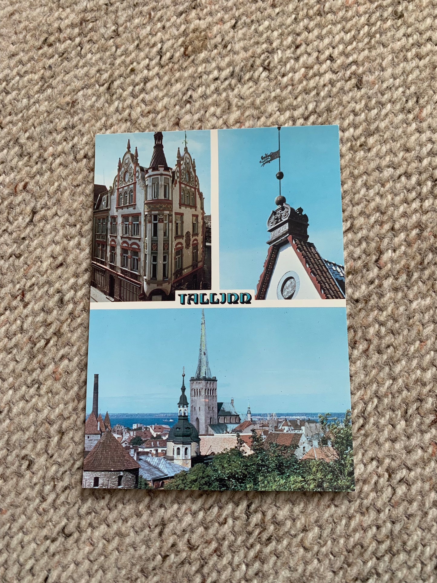 Soviet Estonia view card - Tallinn views - Intourist - Printed in USSR - 1986 - Unused