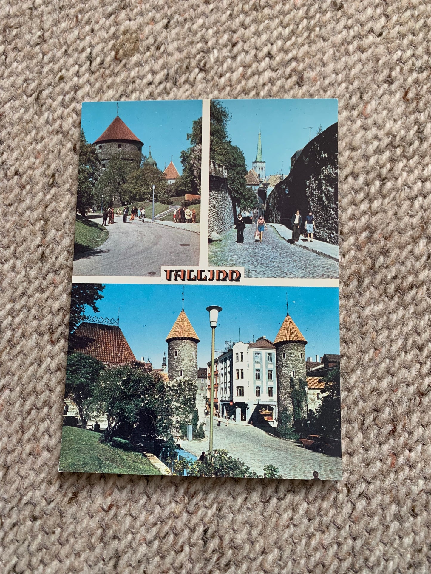Soviet Estonia view card - Tallinn views - Intourist - Printed in USSR - 1986 - Unused