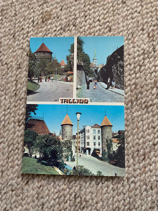 Soviet Estonia view card - Tallinn views - Intourist - Printed in USSR - 1986 - Unused
