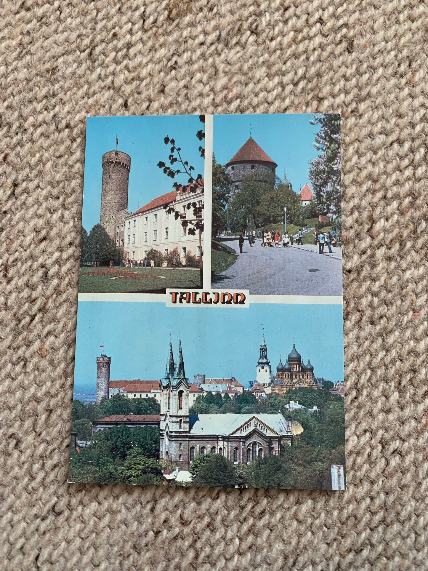 Soviet Estonia view card - Tallinn views - Intourist - Printed in USSR - 1986 - Unused