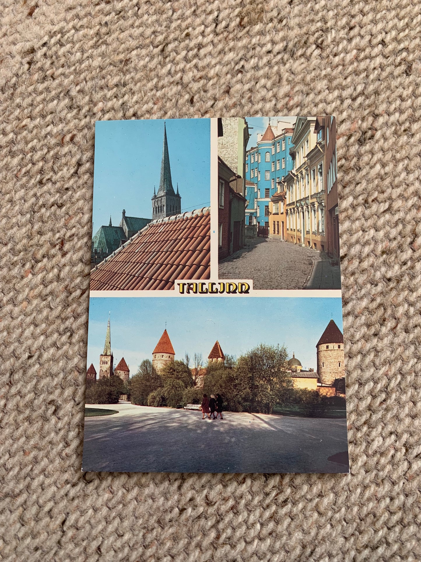 Soviet Estonia view card - Tallinn views - Intourist - Printed in USSR - 1986 - Unused