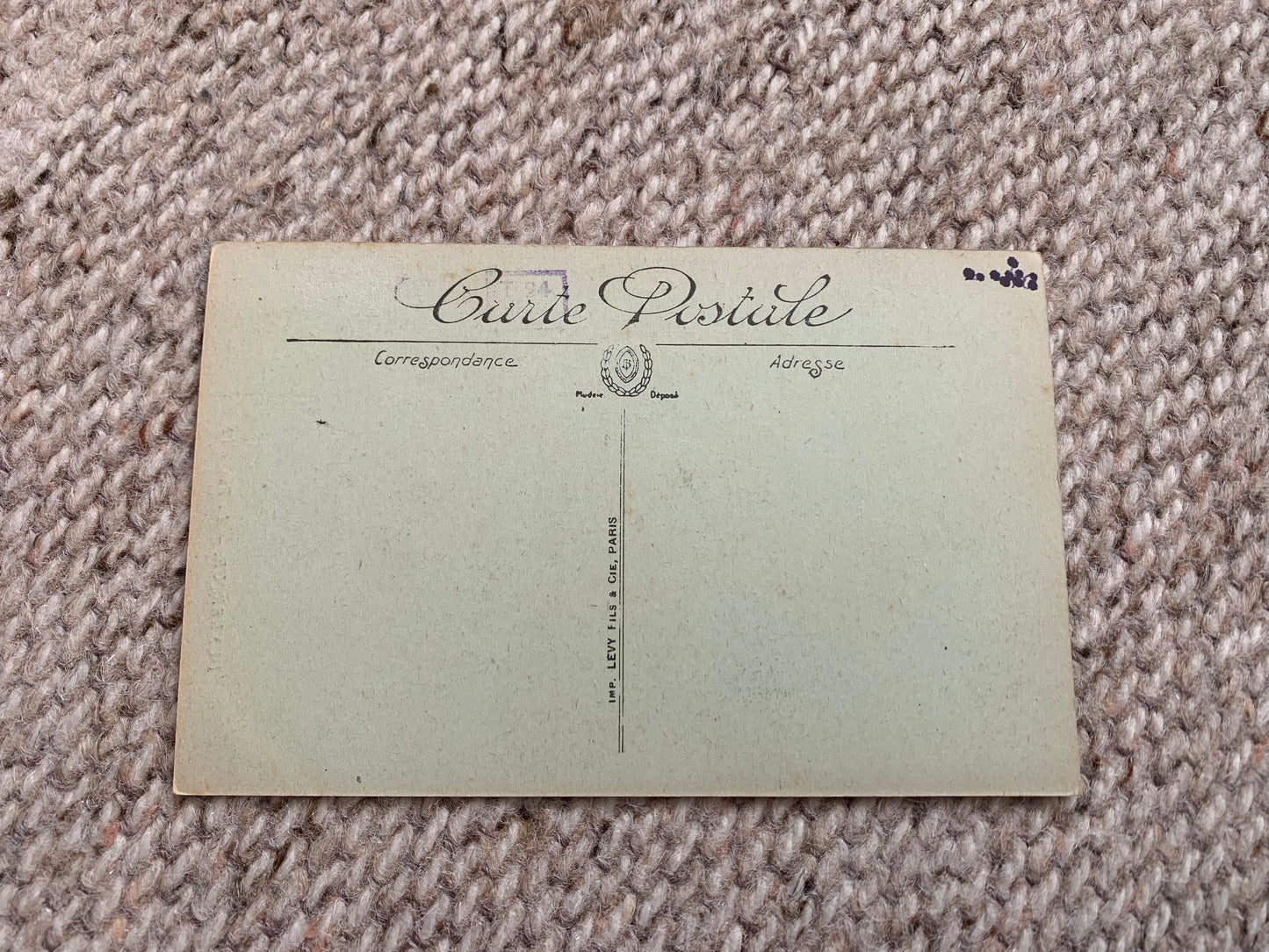 Old French postcard - Antique postcard - Rue de l'Église - Dunkerque - France - Carte Postale - Early 1900's - Unused