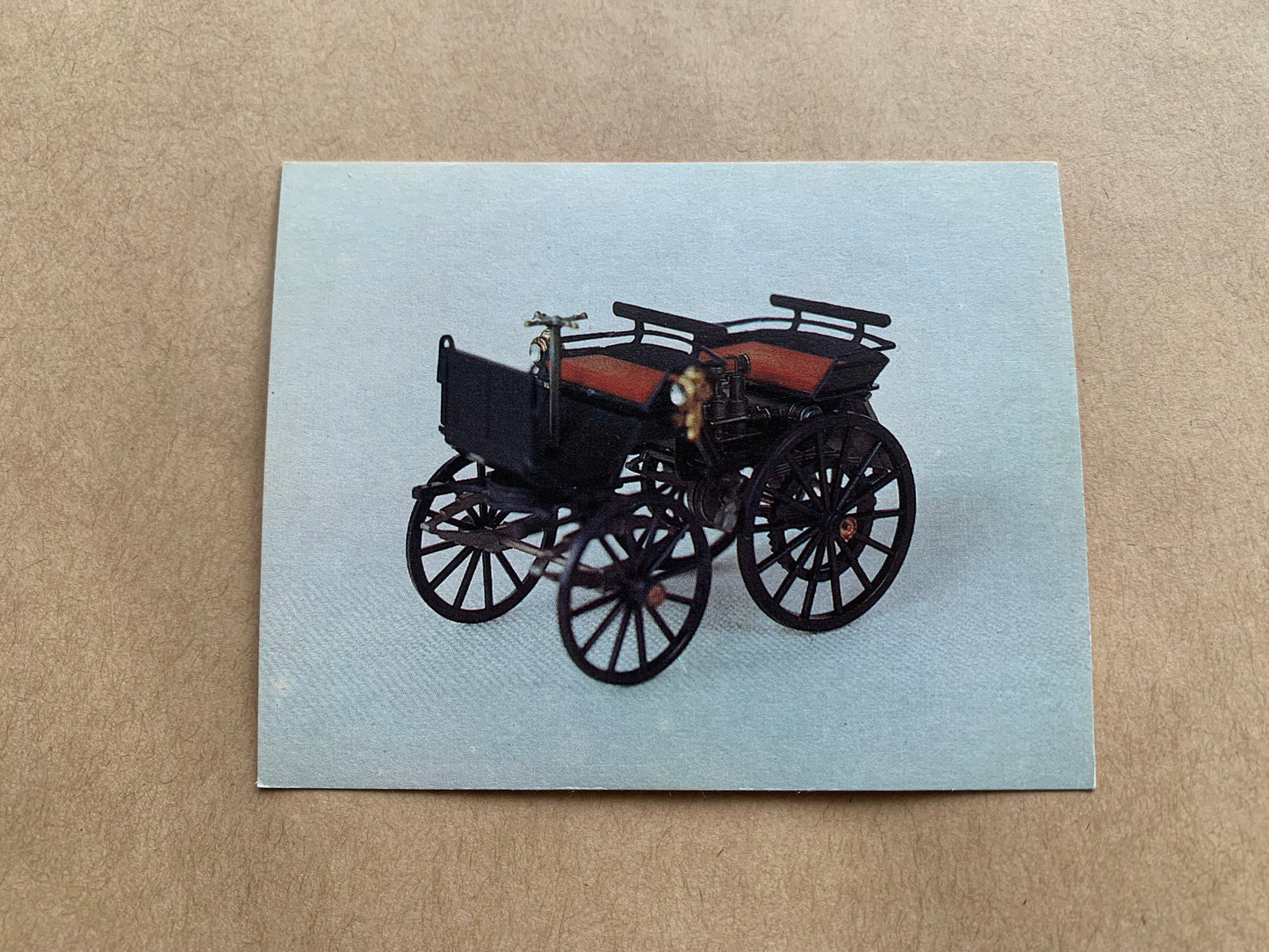 Postcards with old automobiles - Collectible cards with vehicles - cars - Printed in 1980's USSR - unused