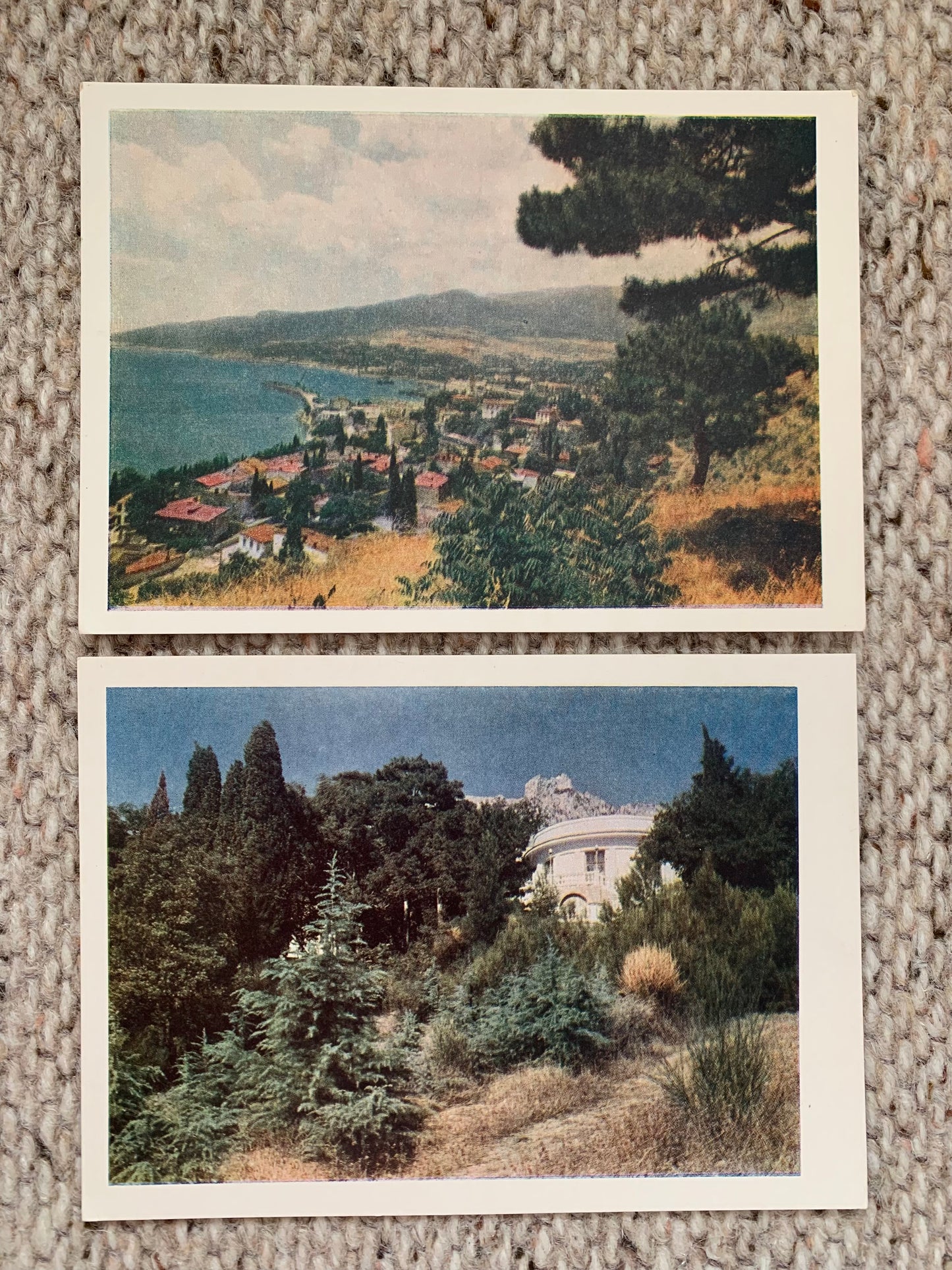 Vintage set of 12 Crimea postcards - Крим - Крым - Collectible Crimea view cards - Soviet Ukraine - Printed in USSR - 1956 - unused