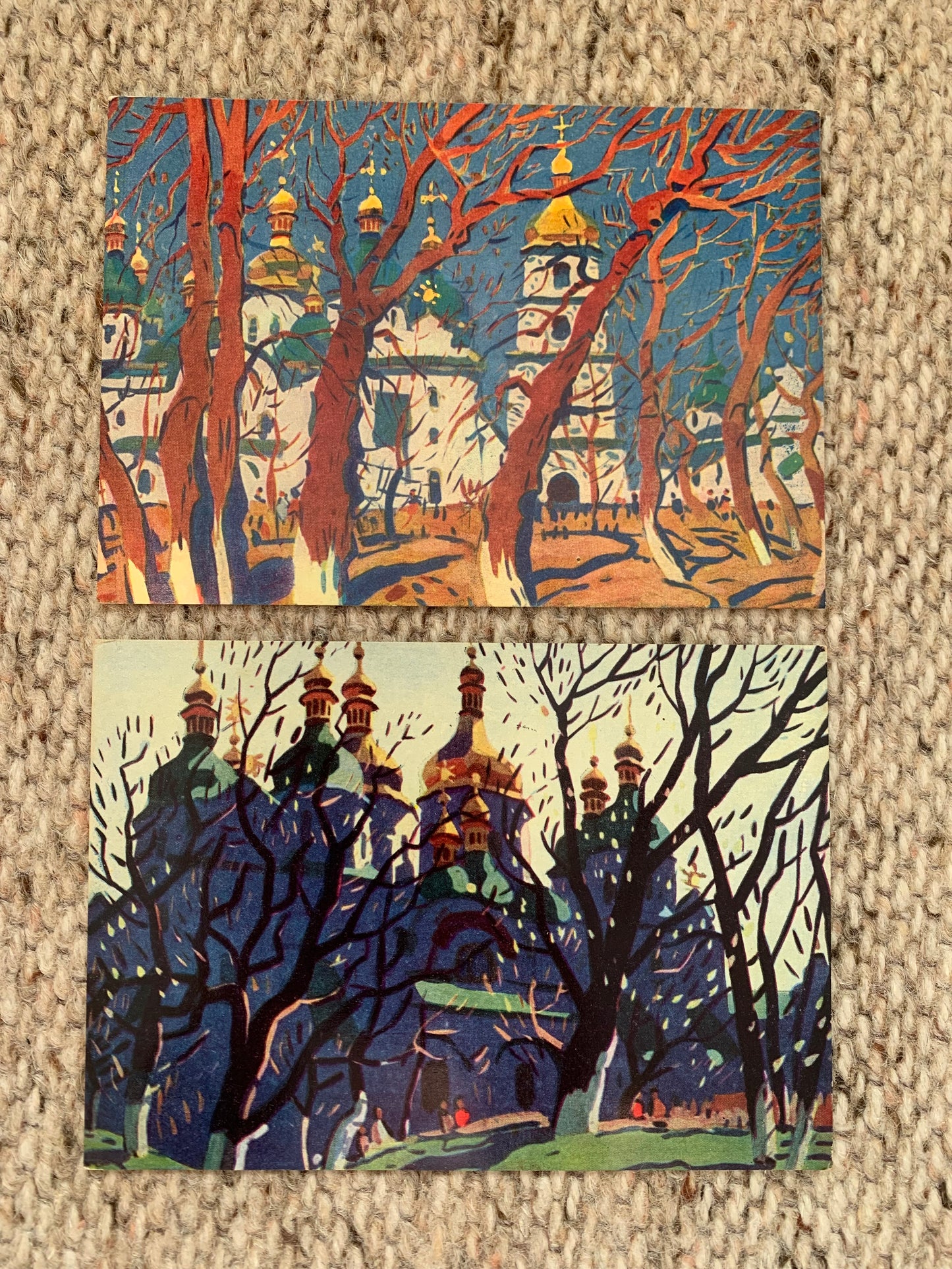 Vintage set of 12 postcards - Collectible postcards - ST. SOPHIA CATHEDRAL IN KIEV IN PAINTINGS - Soviet Ukraine - Printed in USSR - 1966 - unused