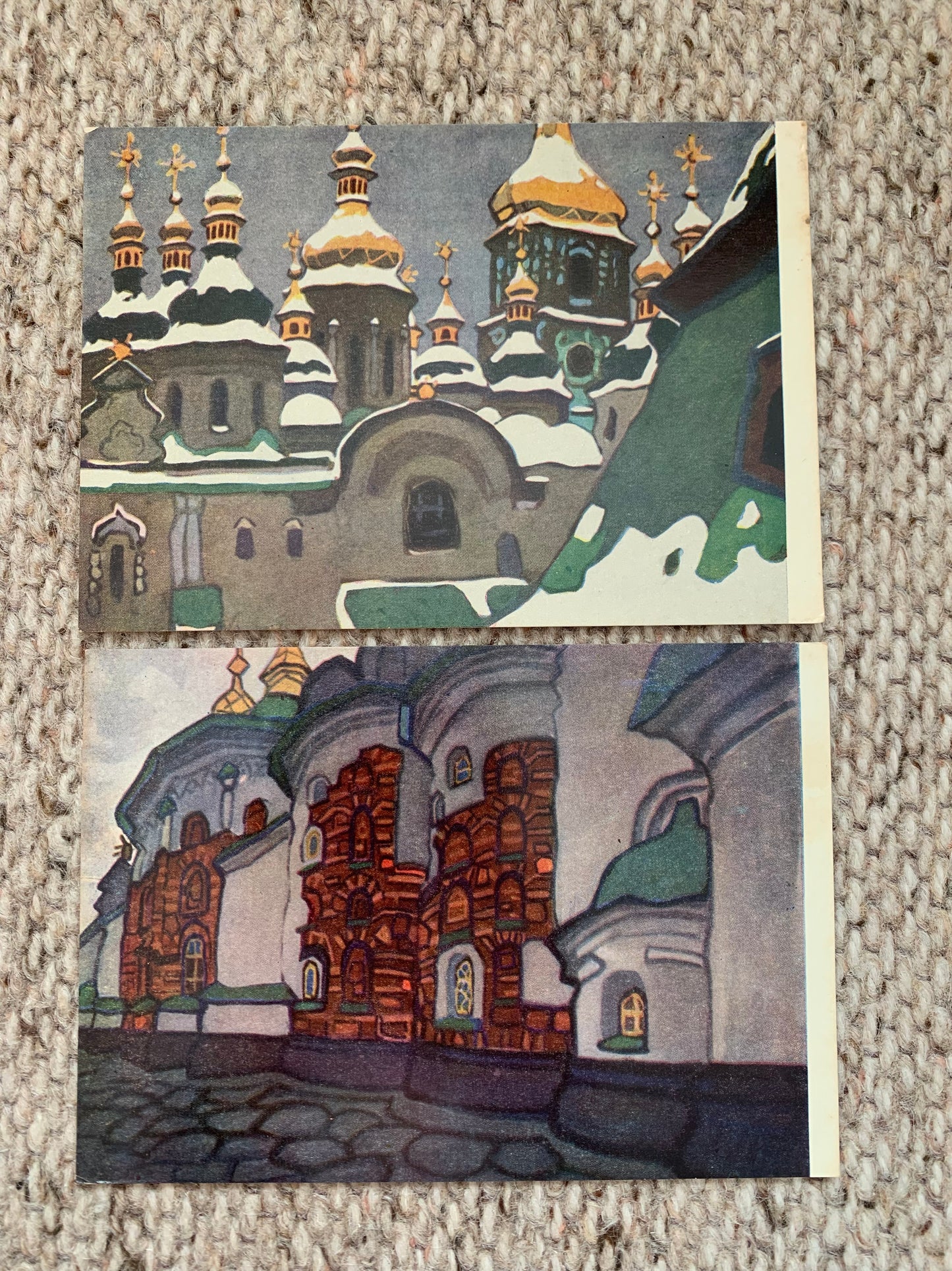 Vintage set of 12 postcards - Collectible postcards - ST. SOPHIA CATHEDRAL IN KIEV IN PAINTINGS - Soviet Ukraine - Printed in USSR - 1966 - unused