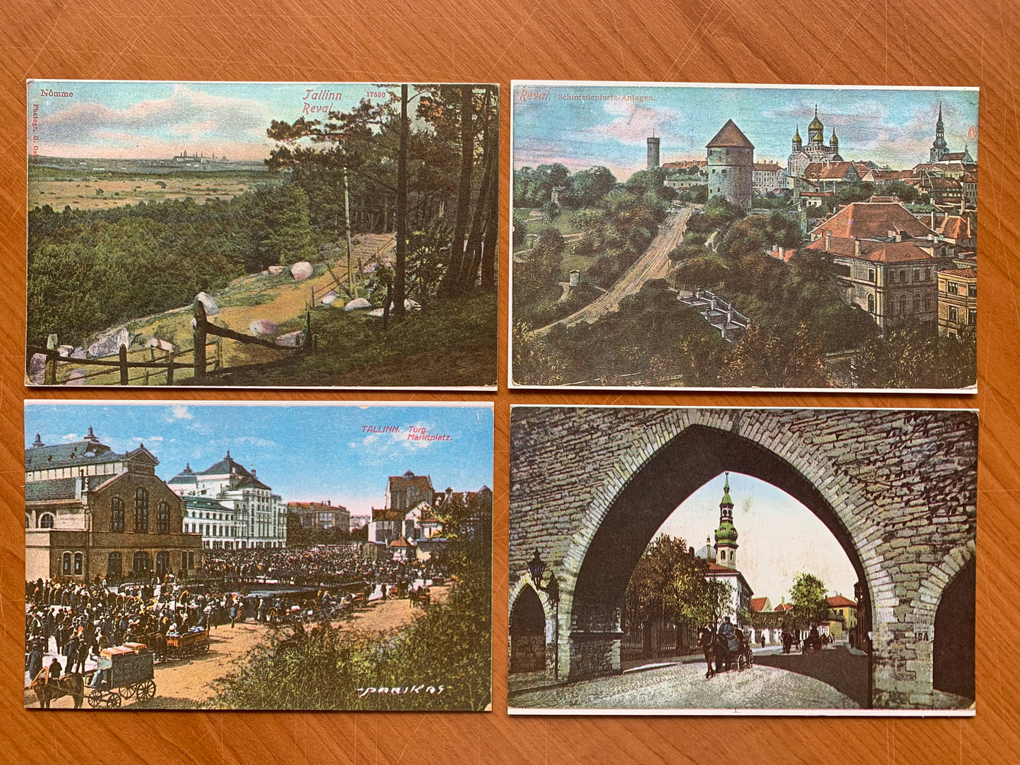 Set of 16 postcards - Estonian places - 1900-1939 - Reproduction from old postcards - unused