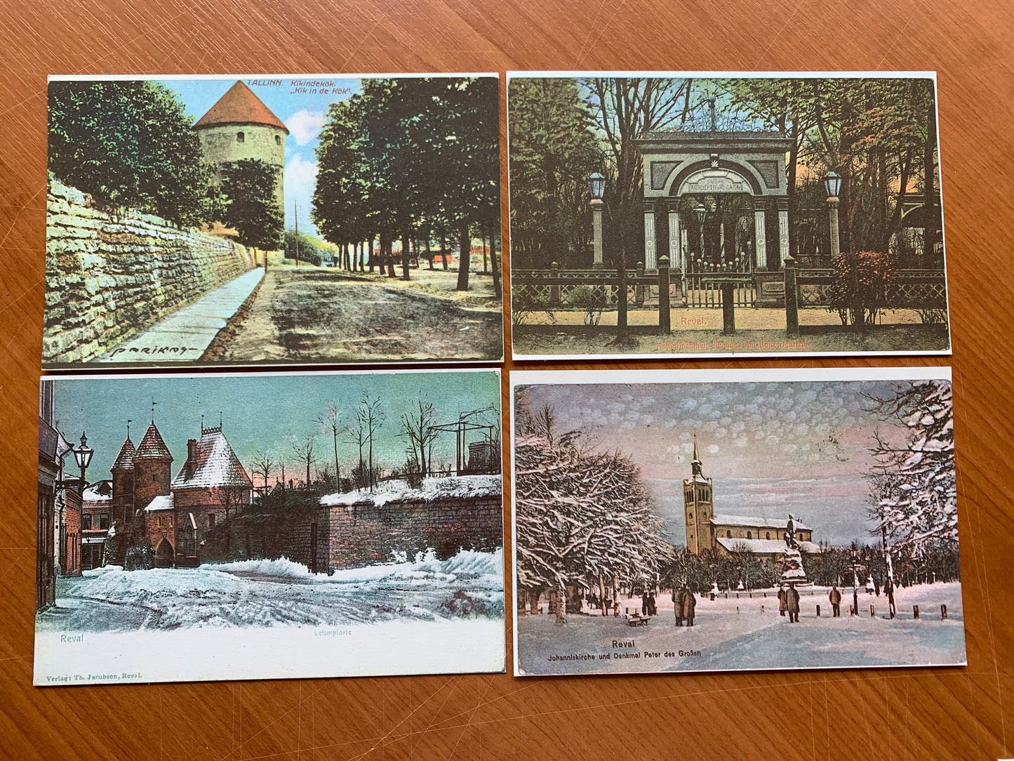 Set of 16 postcards - Estonian places - 1900-1939 - Reproduction from old postcards - unused