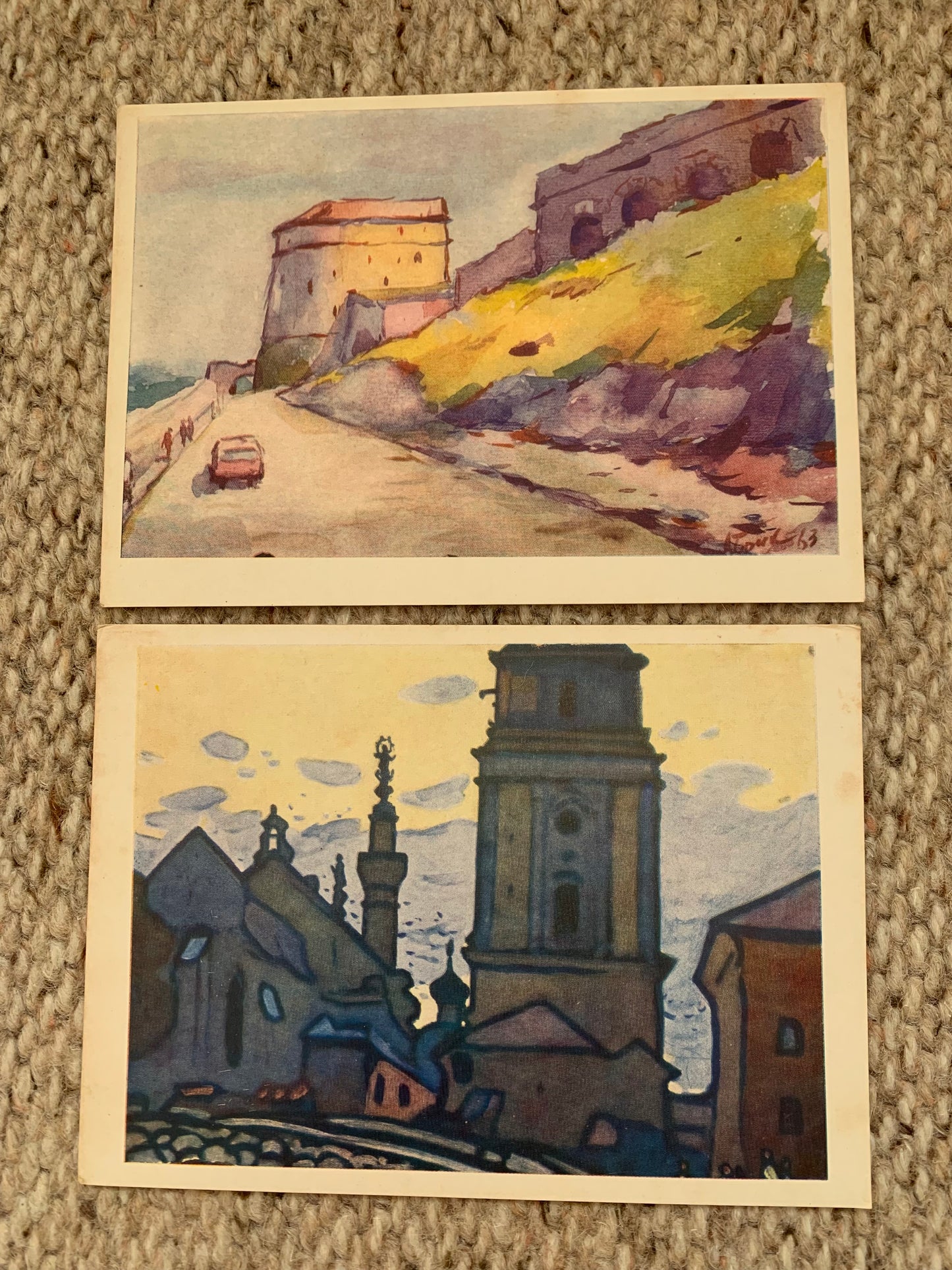 Vintage set of 13 postcards - Collectible postcards - KAMYANETS-PODILSKY. RELICS OF THE PAST IN PICTURES - Soviet Ukraine - Printed in USSR - 1968 - unused