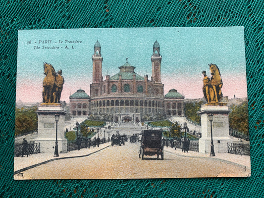 Old postcard - 36 - PARIS - Le Trocadéro - The Trocadero - A. L. - France - 1911