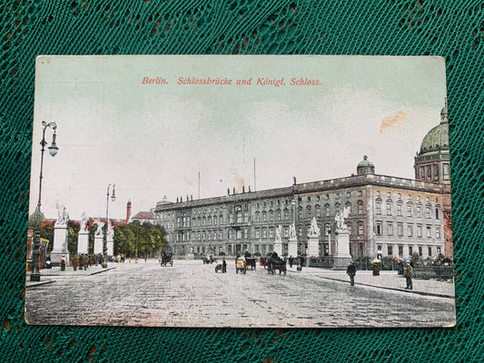 Old postcard - Berlin - Schlossbrücke und Königliches Schloss - Germany - early 1900's