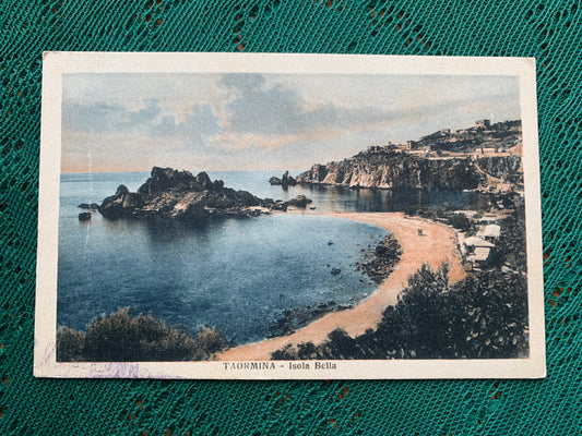 Old postcard - TAORMINA - Isola Bella - Italy Nr.4-5695 - early 1900's