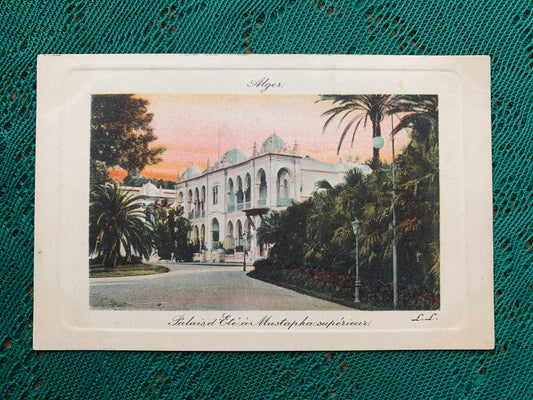 Old postcard - Palais d'Été Mustapha supérieur - Alger - Upper Mustapha Summer Palace - Algiers - Nr.124B - early 1900's