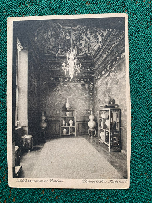 Old postcard - Schlossmuseum Berlin - Chinesisches Kabinett - Chinese Cabinet - Germany - early 1900's