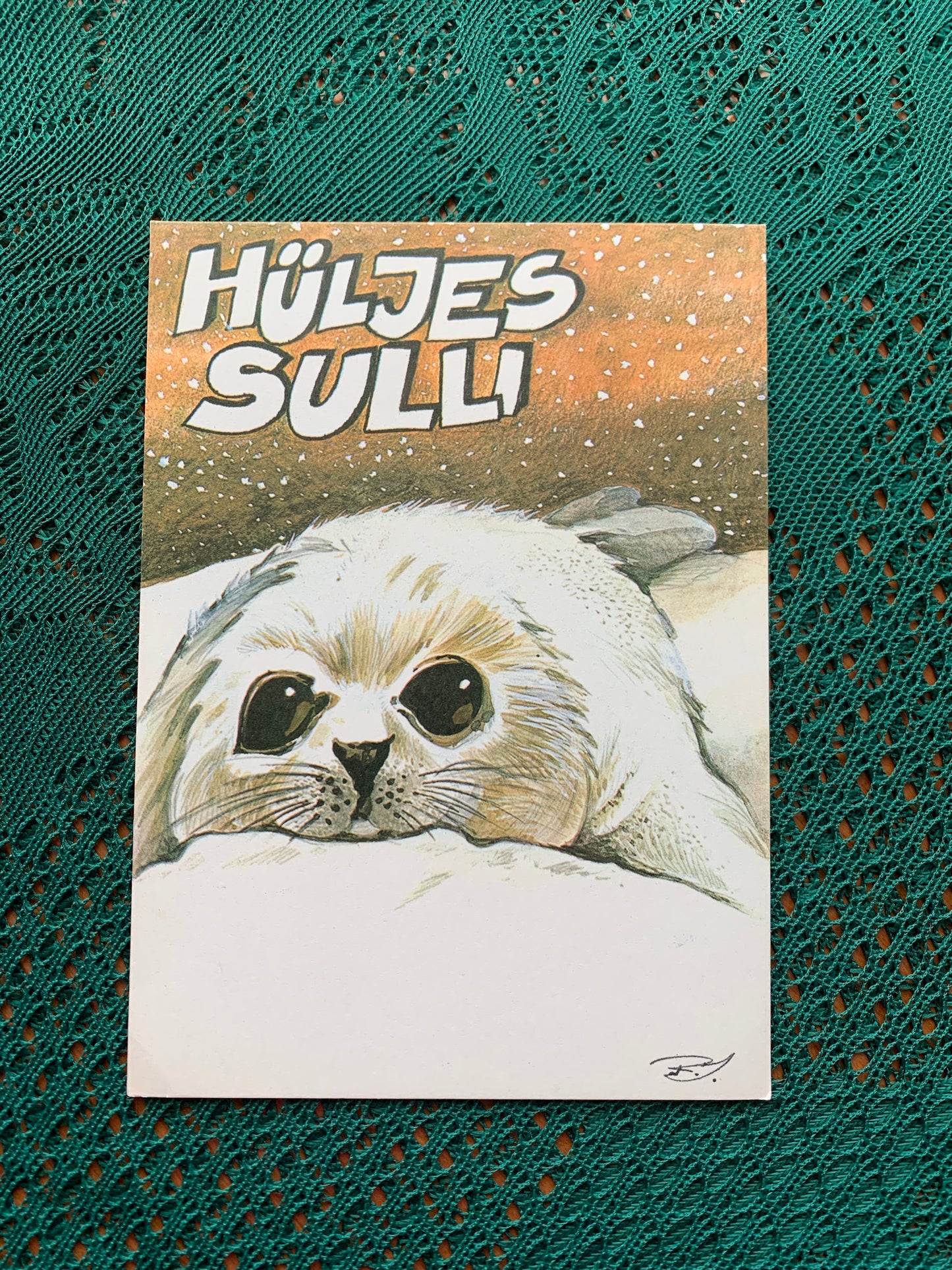 Estonian art postcard - Artist Raivo Järvi - Seal Sulli - 1983 - unused