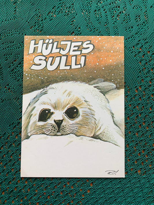 Estonian art postcard - Artist Raivo Järvi - Seal Sulli - 1983 - unused