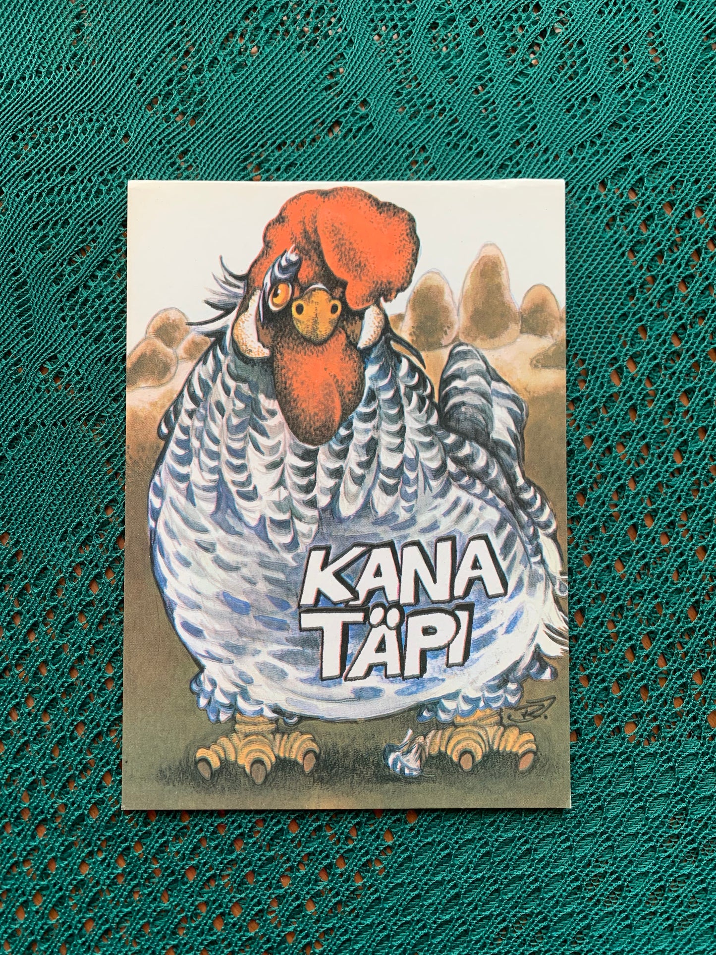 Estonian art postcard - Artist Raivo Järvi - Hen Täpi - 1983 - unused