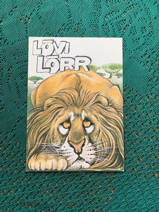Estonian art postcard - Artist Raivo Järvi - Lion Lorr - 1983 - unused