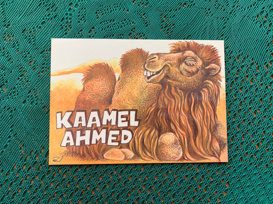 Estonian art postcard - Artist Raivo Järvi - Camel Ahmed - 1982 - unused