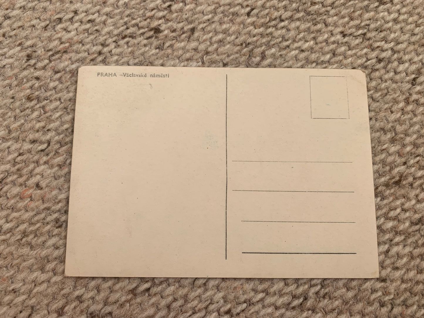 CZECH view card - PRAHA - PRAGUE - Václavské Square - Printed in USSR - 1960's - Unused