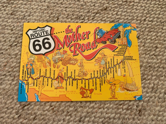 USA postcard - Historic Route 66 - The Mother Road - Colorscope Photo prints - 2000's - unused