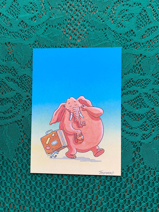 Finnish funny postcard - Printed in Finland - Greeting card, collectible postcard - unused