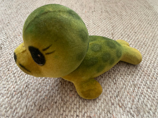 Collectible vintage plush toy from USSR - 1970s polymer soft toy SEAL - Soviet time souvenir