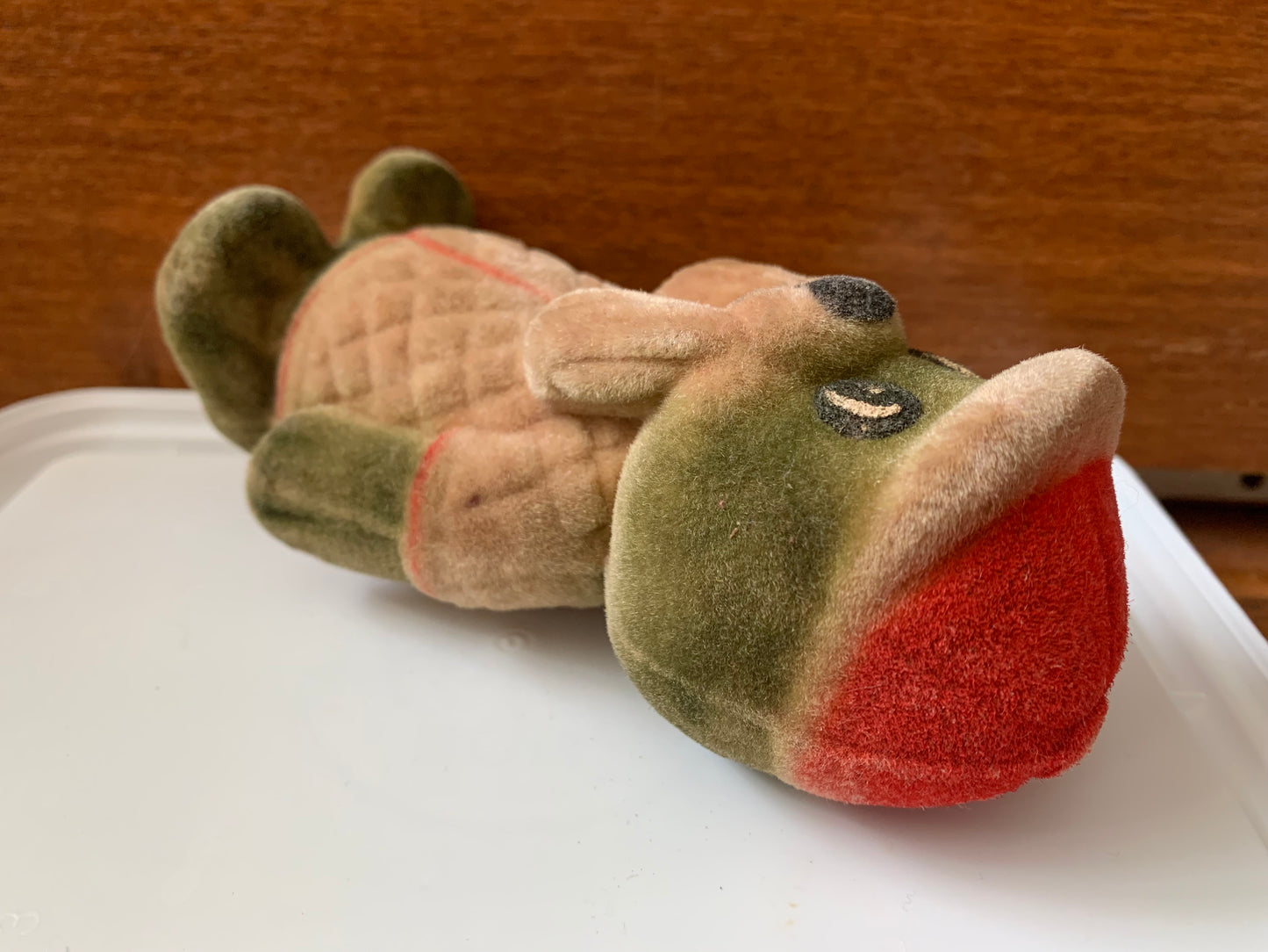Collectible vintage plush toy from USSR - 1970s polymer soft toy standing SEAL - Soviet time souvenir