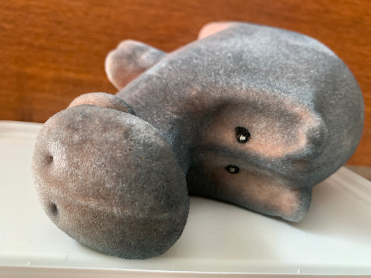 Collectible vintage plush toy from USSR - 1970s polymer soft toy WILD BOAR - Soviet time souvenir