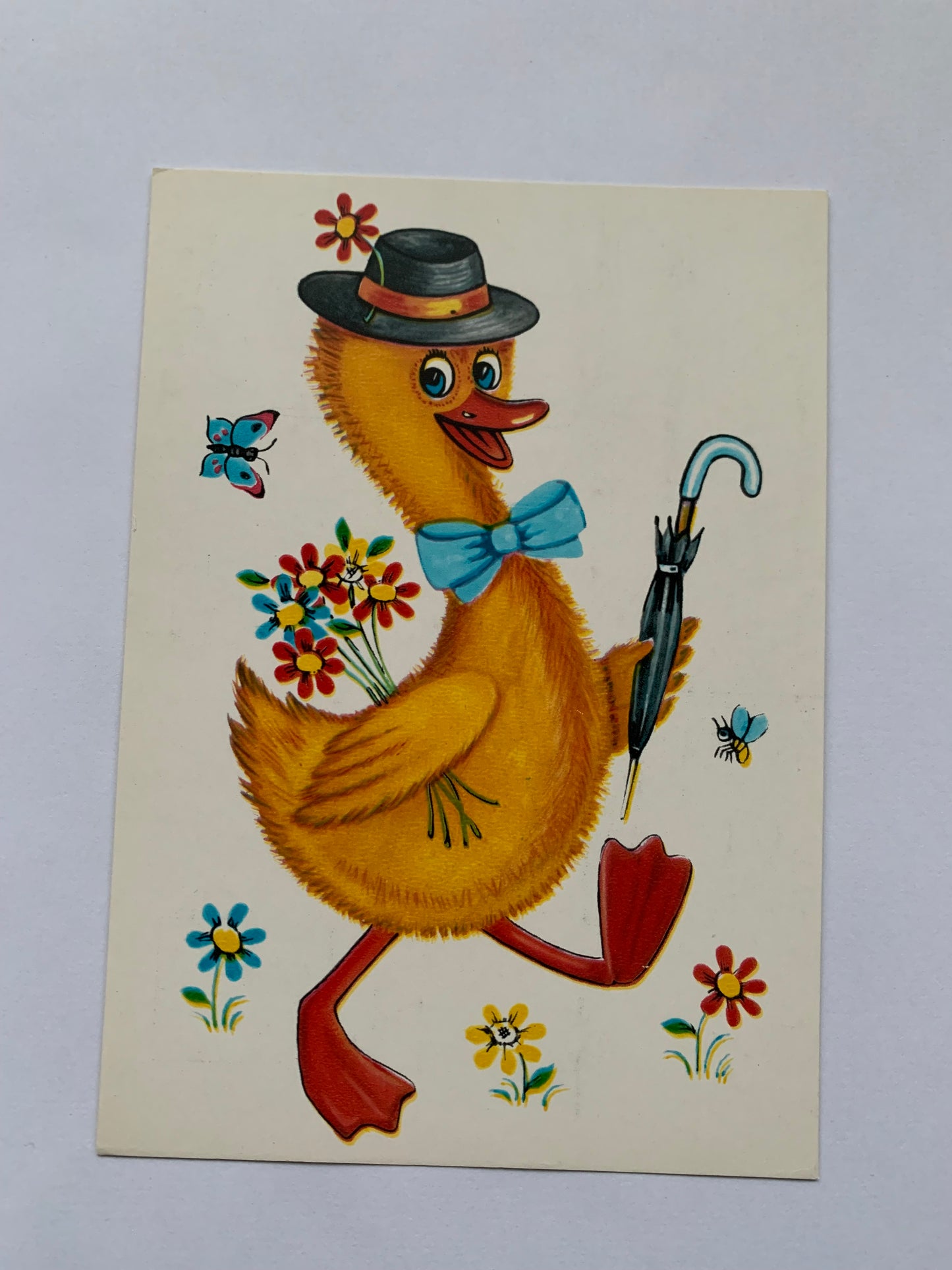 Russian art postcard - Greeting card - Artist Bolotovskaya - Printed in USSR - 1982 - unused