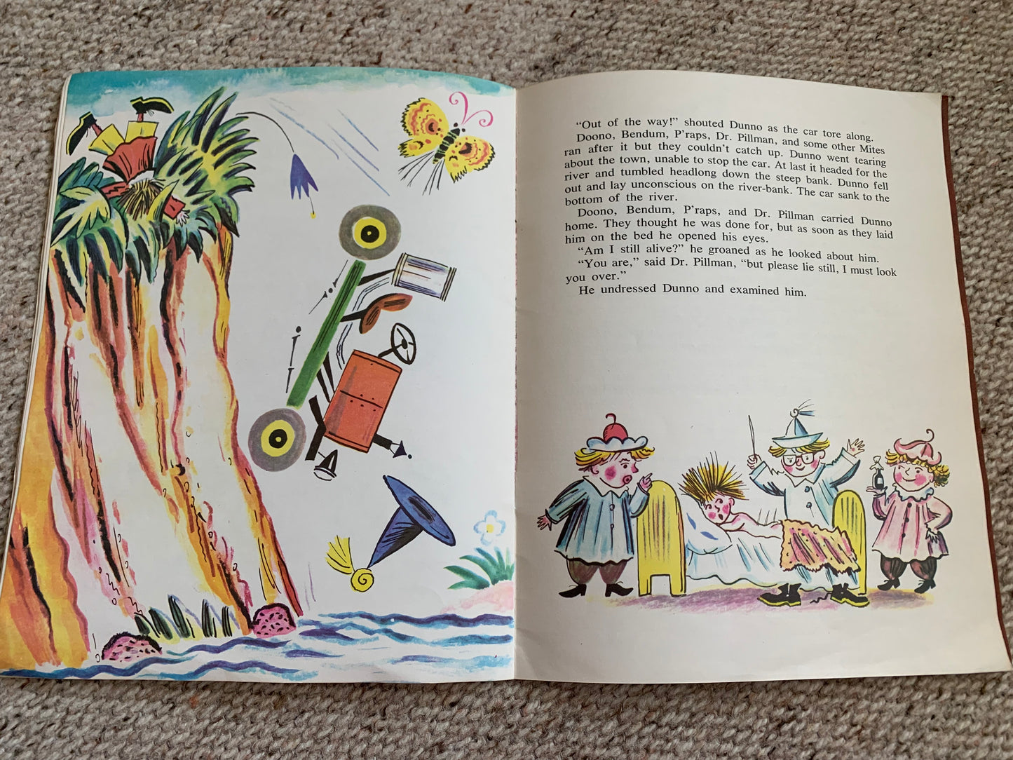 Vintage Russian Children's Book in English - DUNNO'S ADVENTURES - Nikolai NOSOV - HOW DUNNO Took a Ride In a Soda-Water Car - 1984