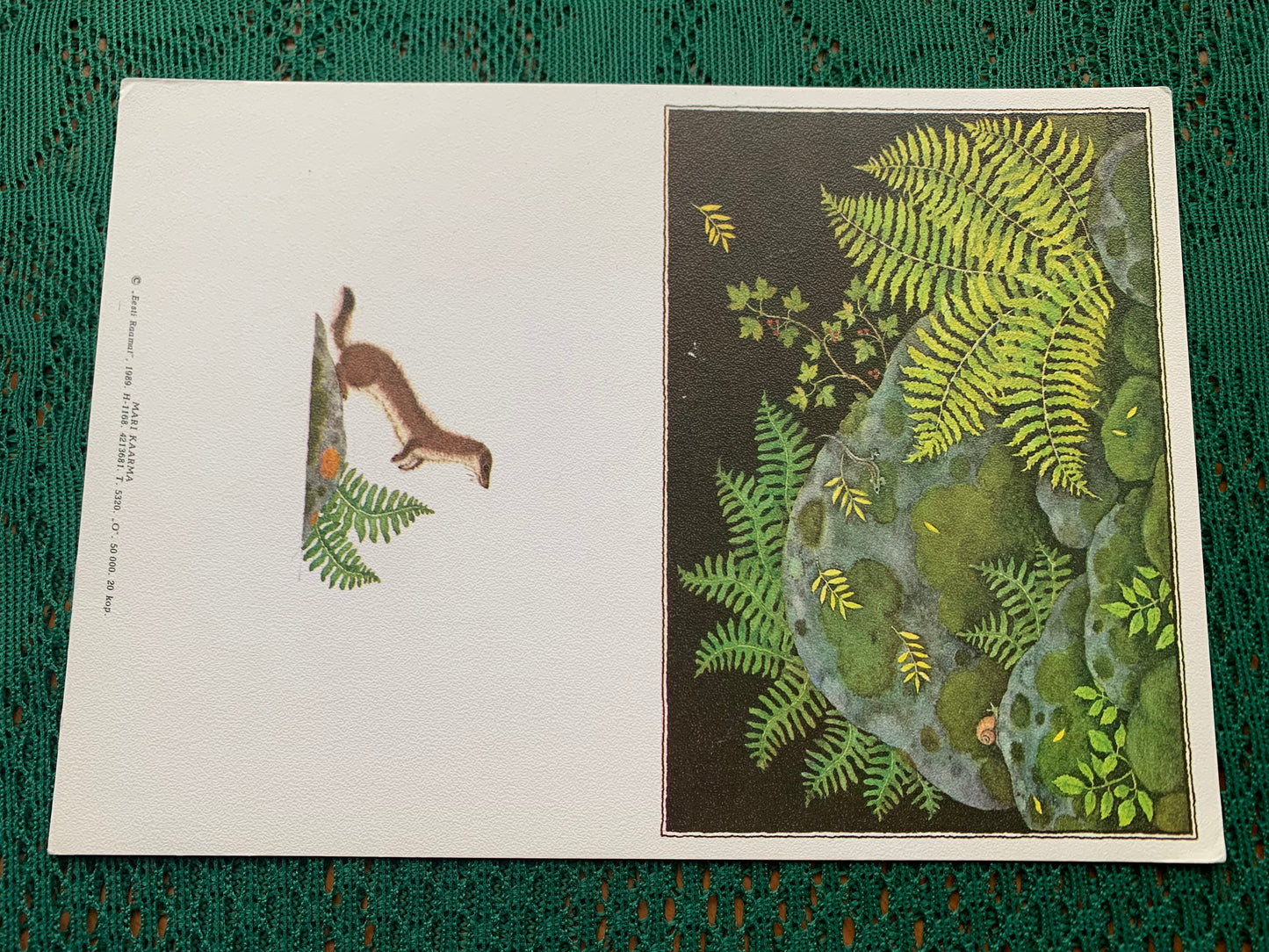 Estonian art postcard - Artist Mari Kaarma - Printed in USSR - 1989 - unused