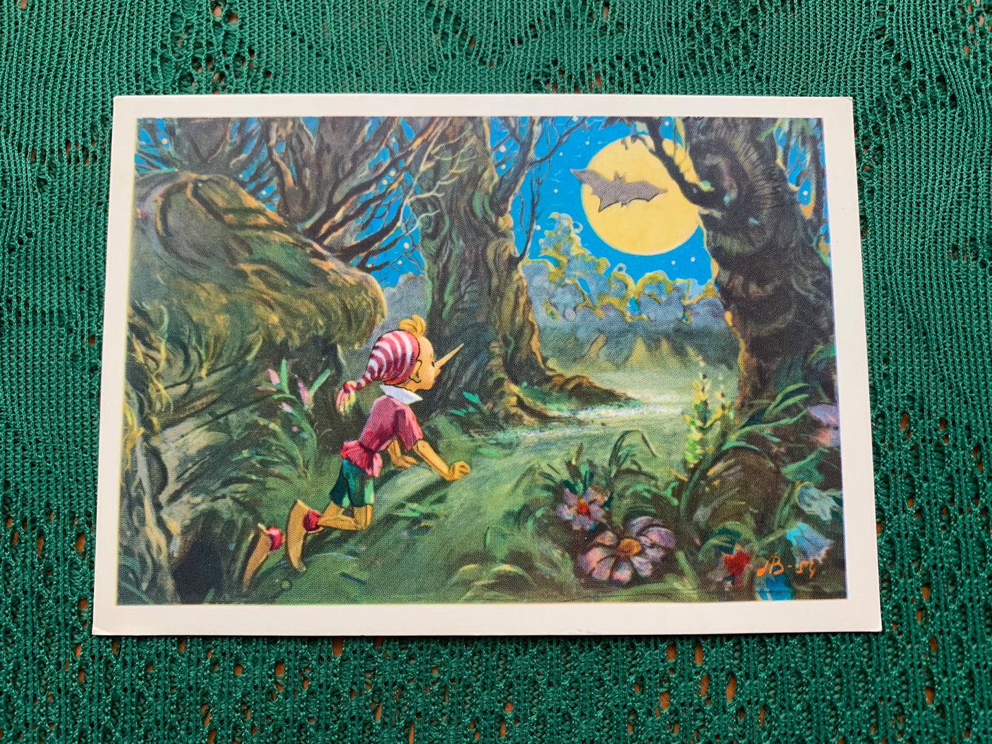 Fairy-tale postcard - "The Golden Key" by A.Tolstoi - Printed in USSR - 1967 - unused