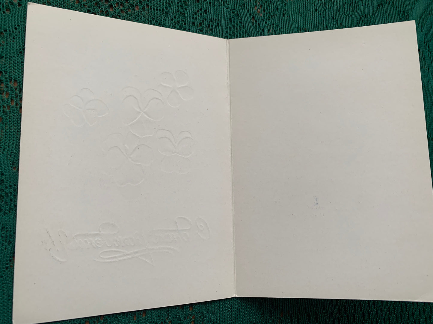 Russian embossed art postcard - Folded greeting card - Artist unknown - Printed in USSR - 1981 - unused