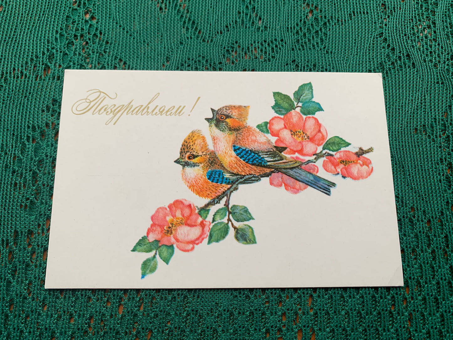 Russian art postcard - Greeting card - Artist L.Manilova - Printed in USSR - 1975 - unused