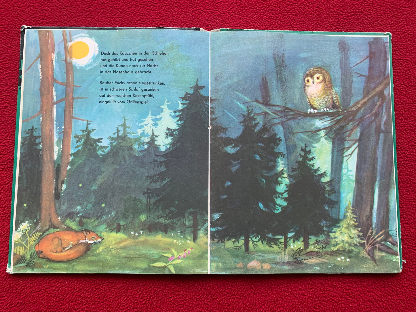 German Children's Book from 1962 - THE DECEIVED FOX - DER BETROGENE FUCHS - Printed in GDR (East Germany)
