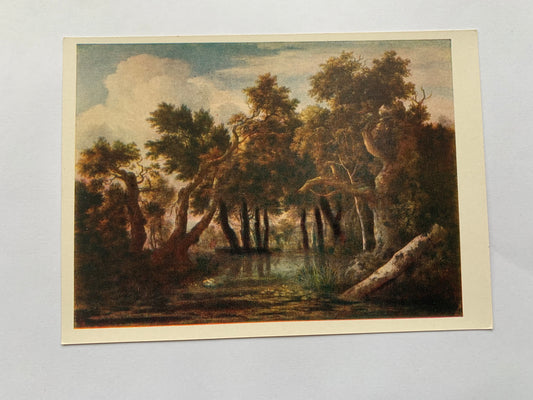 Soviet art postcard - Artist RUSDAHL (1628/29—1682) - Swamp - Printed in USSR - 1960 - unused