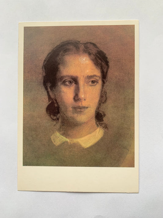 Soviet art postcard - Artist I. N. KRAMSKOY (1837—1887)- Prnted in USSR - 1987 - unused
