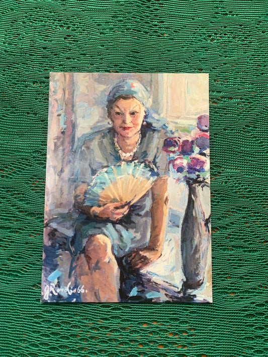 Estonian art postcard - Artist GUSTAV RAUD - 1990s - unused