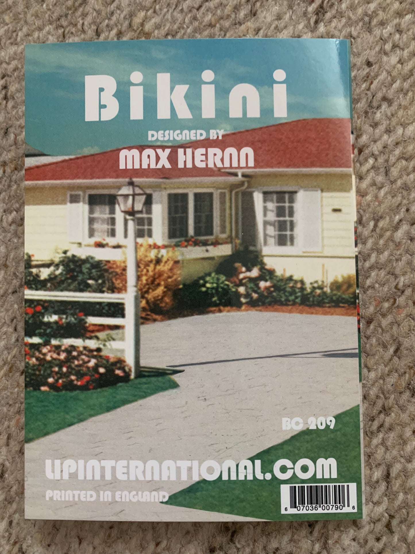2 UK art postcards - Bikini DESIGNED BY MAX HERNN - Printed in England - 2000s - unused
